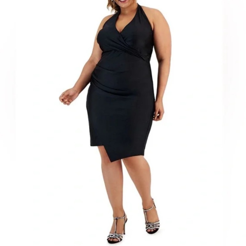 City Chic Plus•New with tags woman’s midi halter dress•